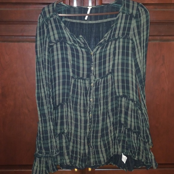 Free people gypsy style flannel - Picture 3 of 3